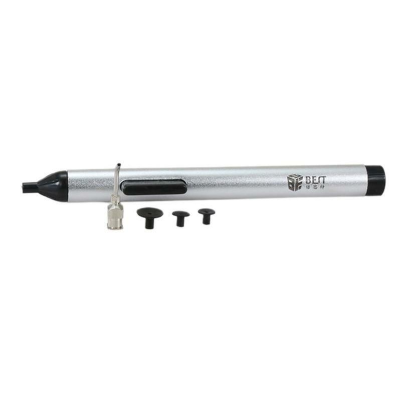 Vacuum Sucker Pen with 3 Size Suction Headers for IC SMD Electronics DIY Tools