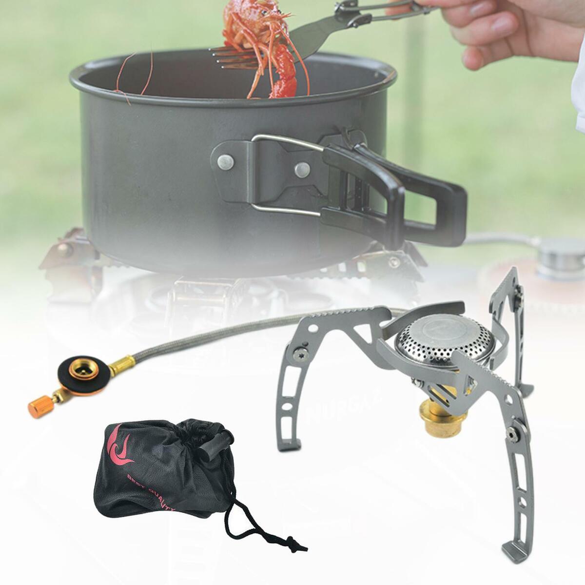 Camp Stove Camping Gas Stove Split Burner Gadgets Gear for Hiking Outdoor