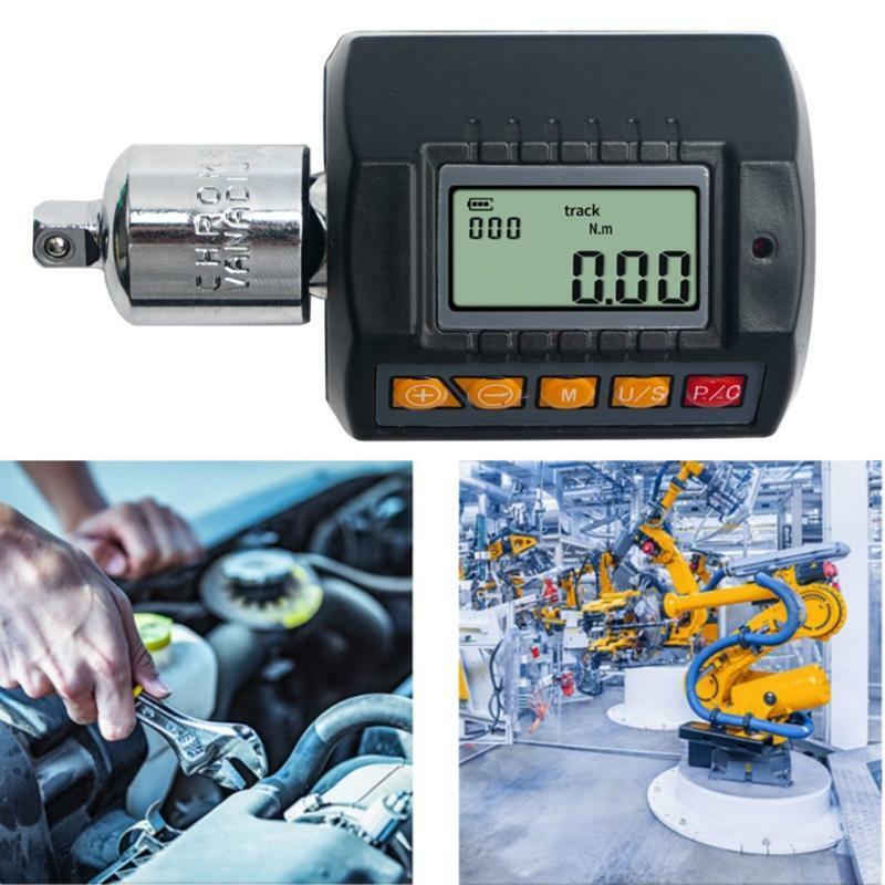 Wrench Socket Tool Steel Electronic Digital Display Adjustable Torque Meter