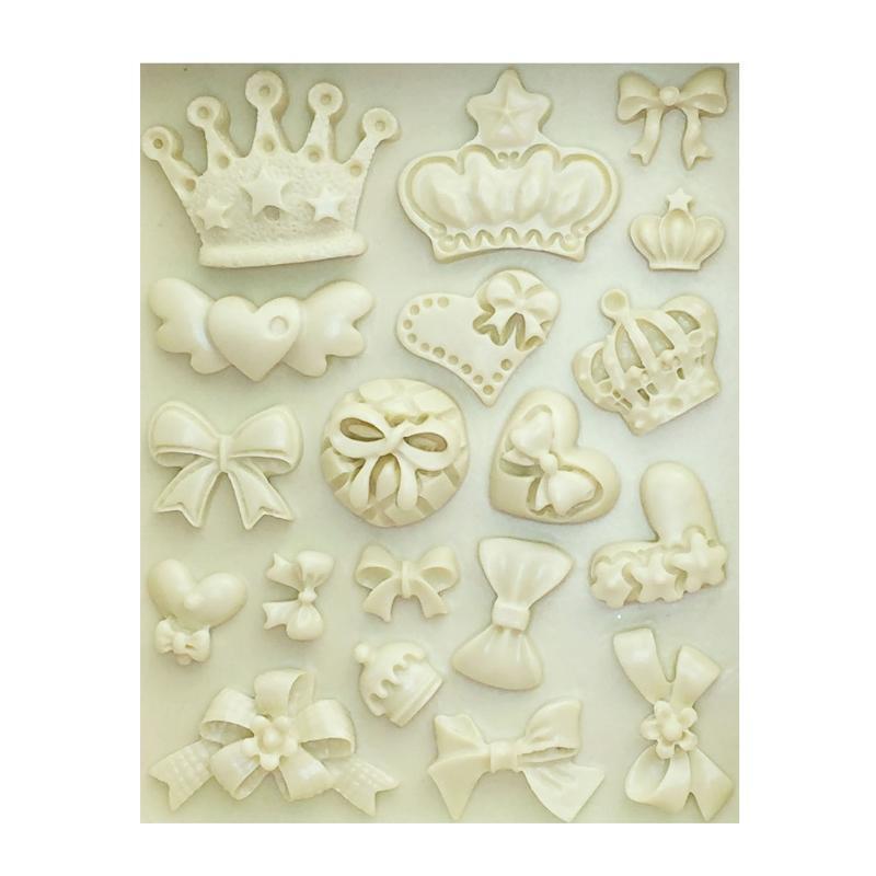 Silicone DIY Cookie Cutters Crown Bow-knot Baking Tools Cake Decoration Gift