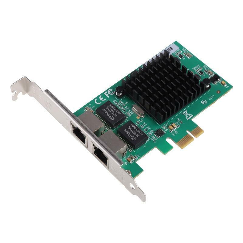 PCI-Express Dual Port 10/100/1000Mbps Gigabit Ethernet Card Server Adapter NIC