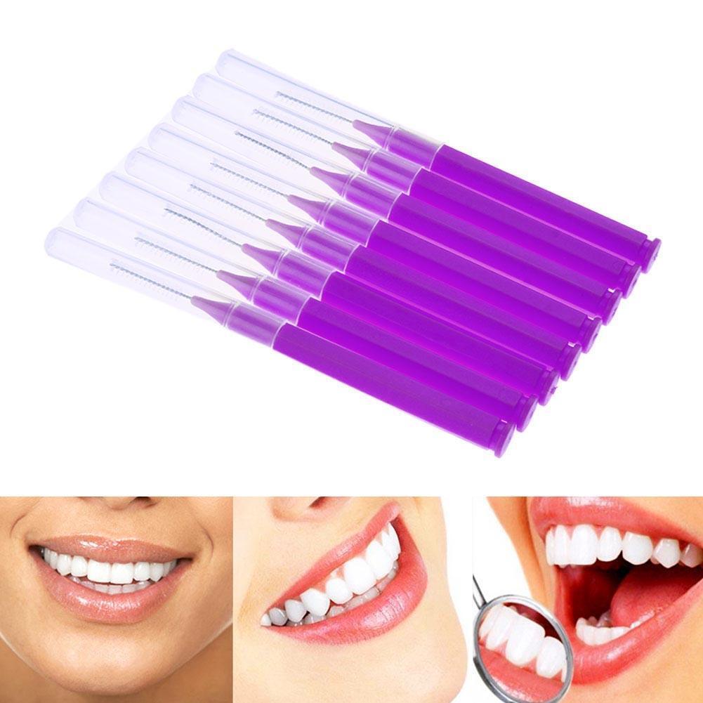 16pcs/Pack I Type Interdental Brushes Dental Cleaning Massage Tool(Yellow)