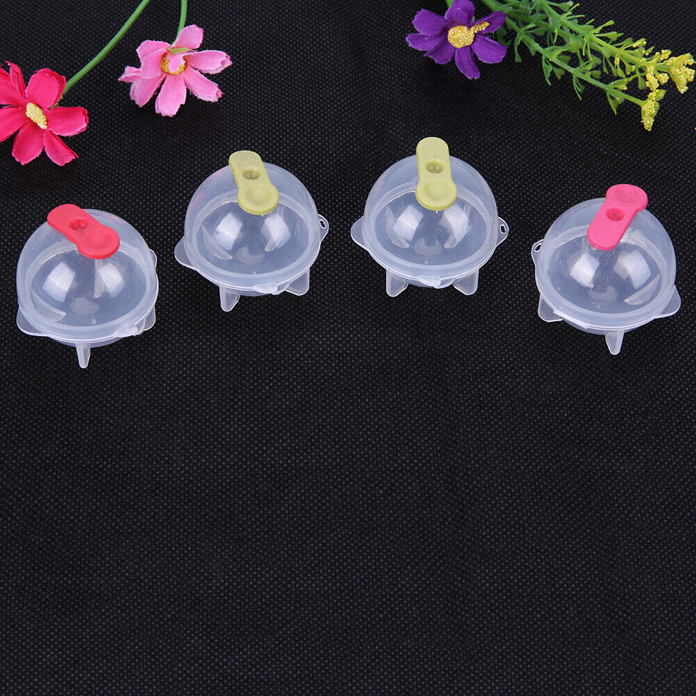 4pcs Round Ice Balls Maker Tray for Large Sphere Molds Cube Whiskey (S)