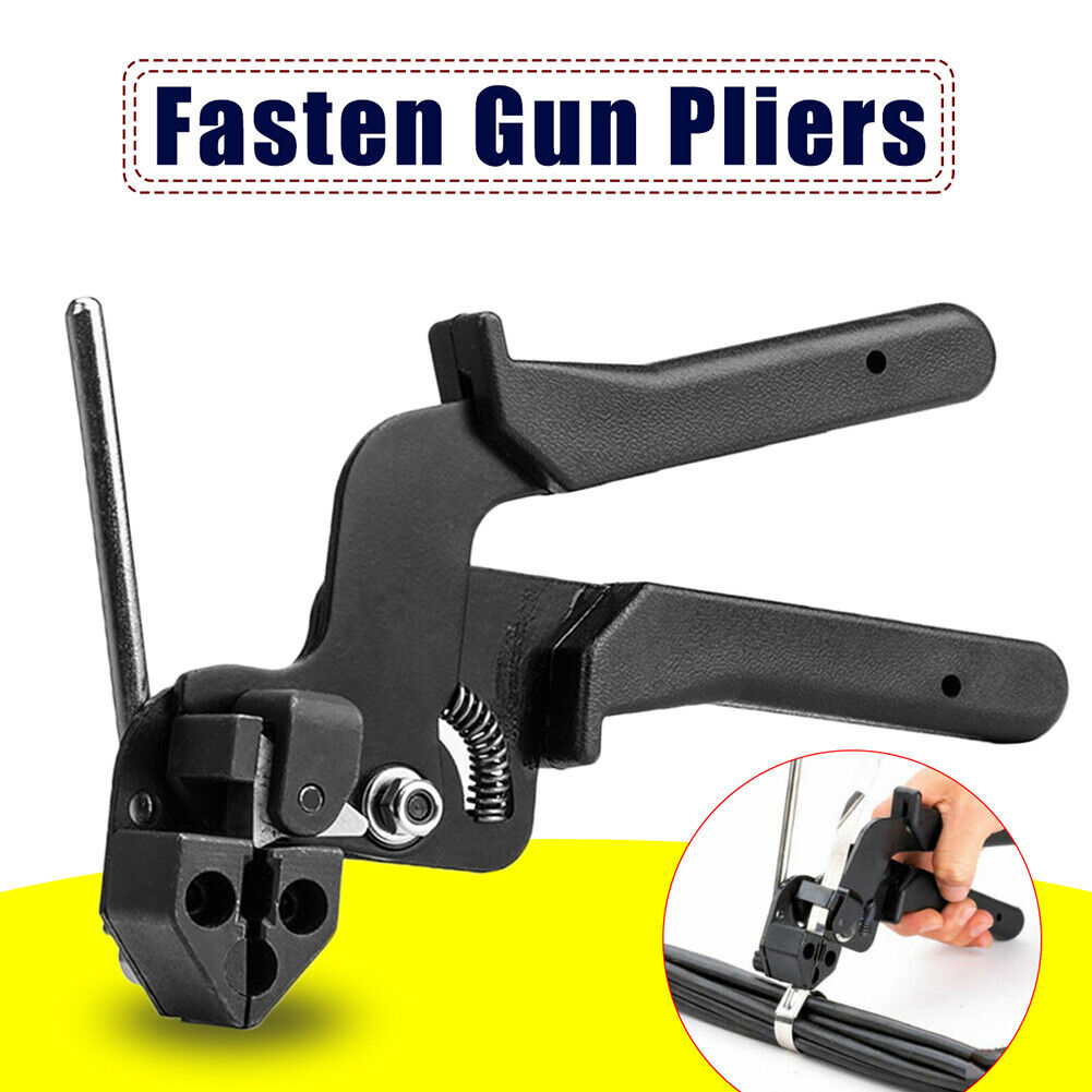Stainless Steel Cable Tie Fasten Pliers Tensioner Fastening Cutting Tools