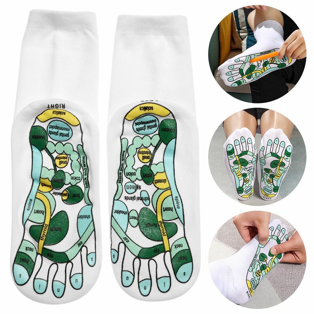Physiotherapy Foot Point Acupressure Reflexology Socks Relieve Tired Feet