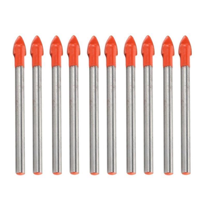 10 Pieces Multifunctional 6 mm High Quality Tile Drill Bit for Glass/Brick