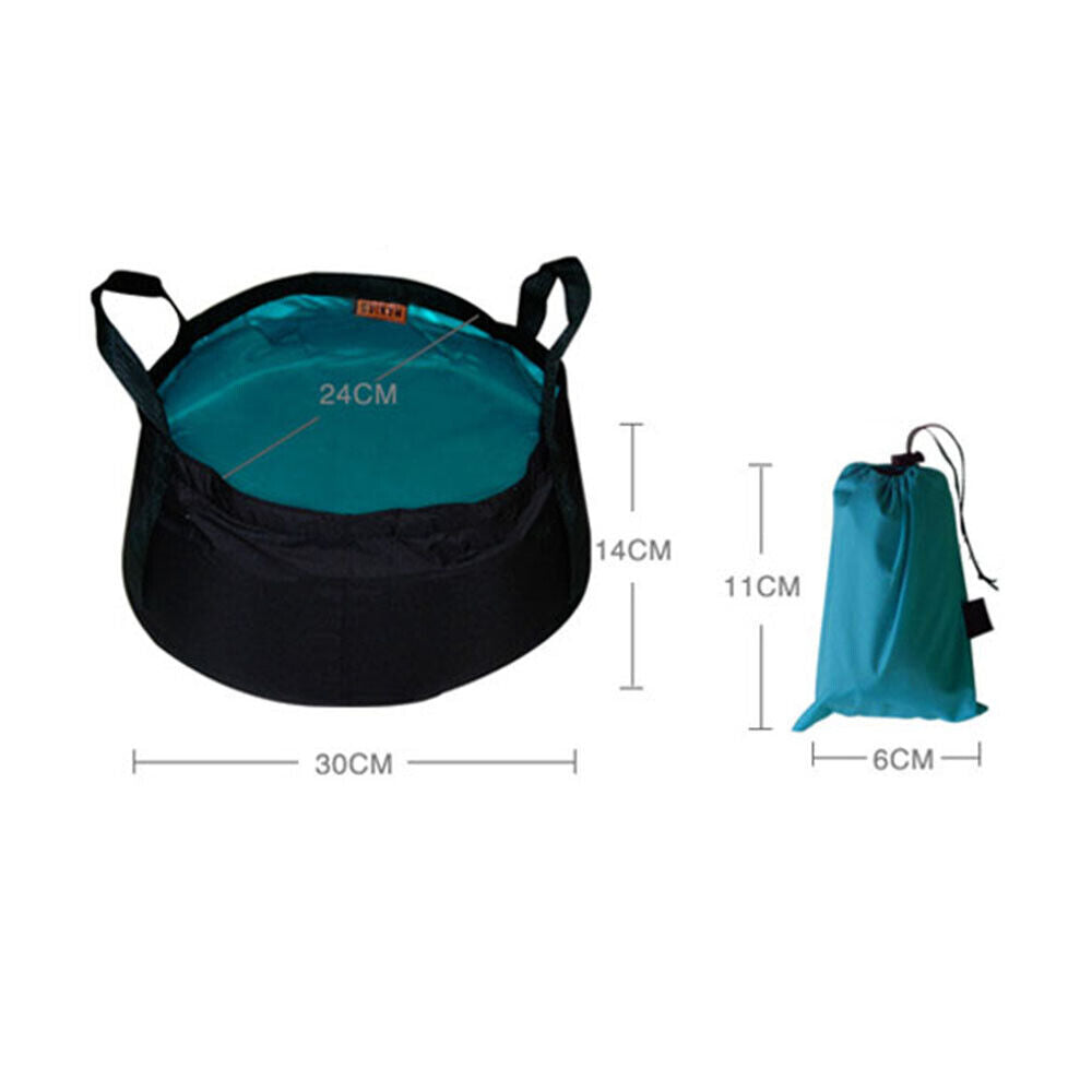 Folding Waterproof Cloth Camping Bucket Collapsible Washing Basin Water Pot