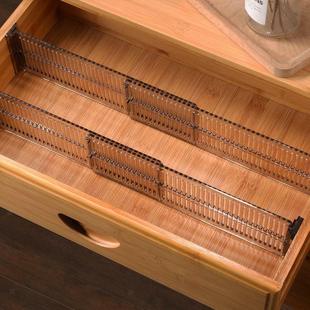 2Pcs Durable Adjustable Drawer Divider  Drawer  Socks