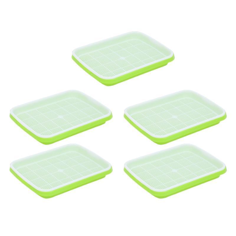 Seed Sprouter Trays Set of 5 Fresh Sprouts Vegetable Sprouting Seed Plate