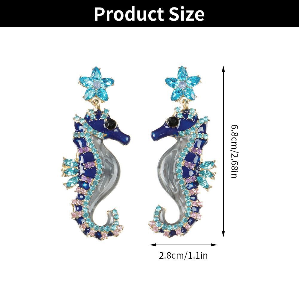 Accessories Seahorse-Shaped Drop Earring Earrings For Women Girls Ear Studs