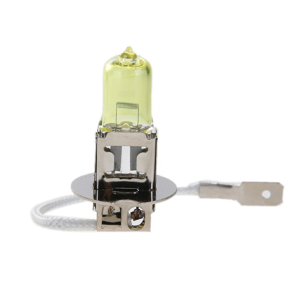 2pcs H3 12V 55W Yellow Halogen Xenon Light Bulbs for Car Headlamp Headlight