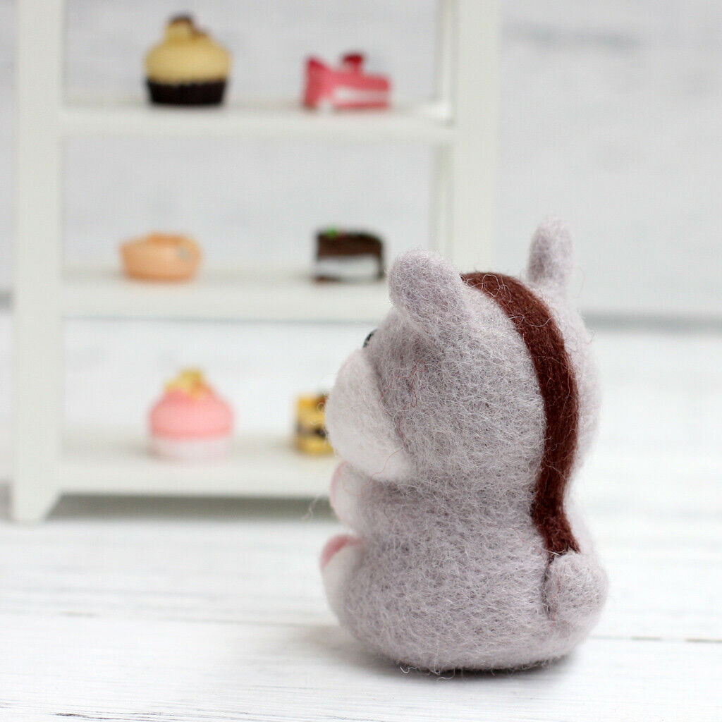 2  Needle Felting Kits  Needlecraft Cartoon Hamster