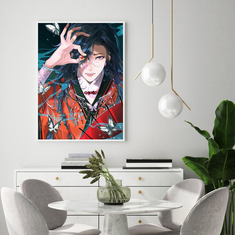 Anime Girl 5D DIY Diamond Painting Full Round Drill Wall Hanging Art Kits