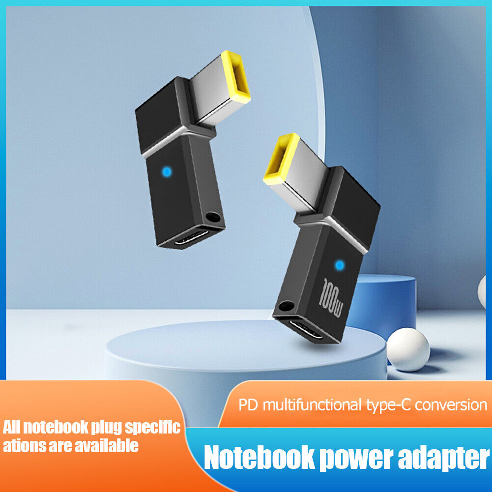 Type C Female to Male PD 100W Fast Charging Adapter for Lenovo Thinkplus PC