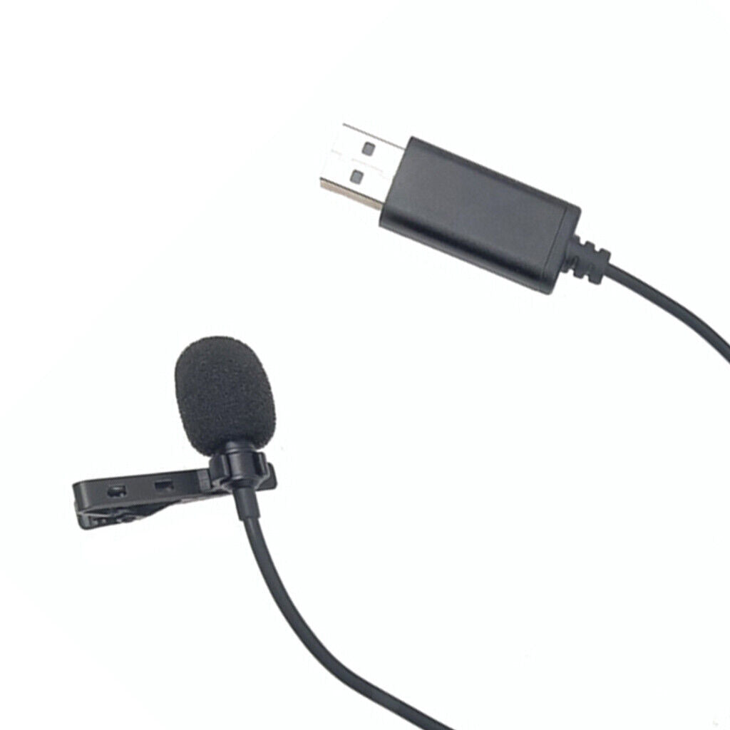 USB Mini Microphone Lapel Lavaliered styleed style Mic  Microphone for Laptop/PC