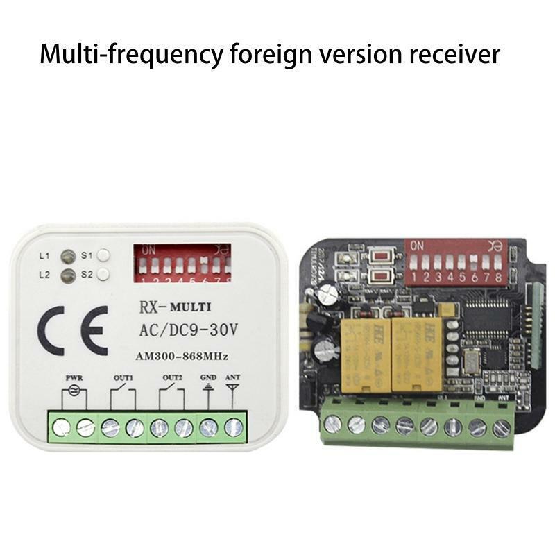AC/DC 9-30V Receiver For Garage Door Command Gate Control Transmitter Controller