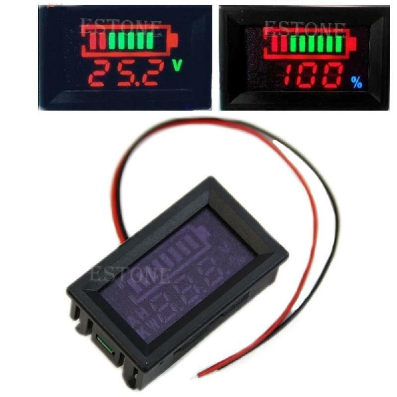Durable 12v Acid lead indicator Battery capacity digital LED Tester voltmeter