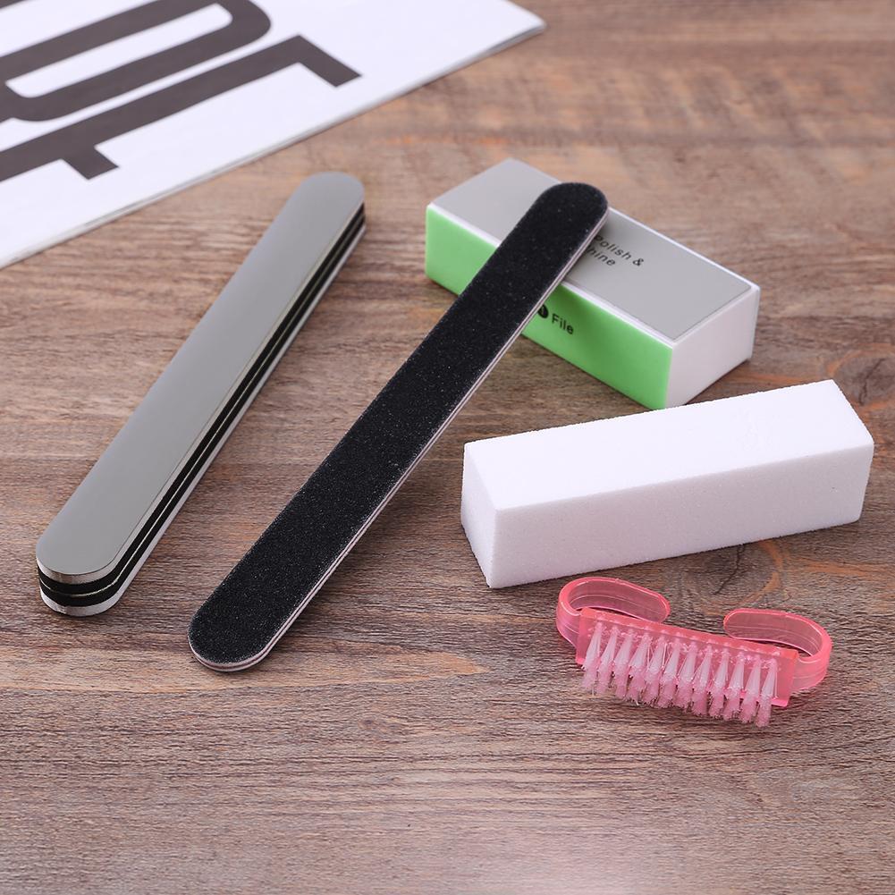 5pcs/set Nail Grinder Sponge Nail Files Grinding Polish Brush Manicure Tool