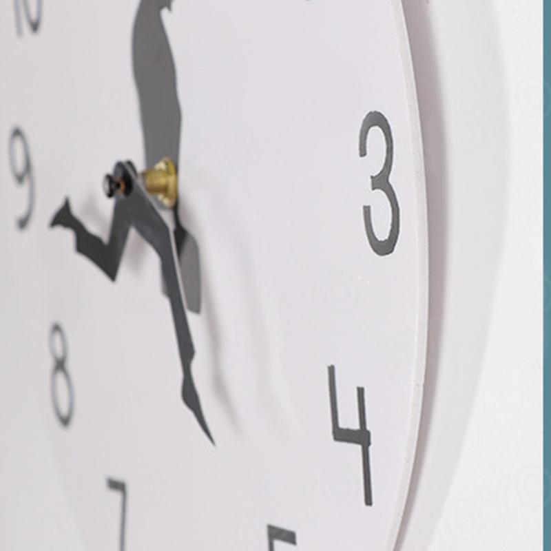 Creative Wall Clock Decorative Walking Man in Suit Wall Art Clock Home Decor