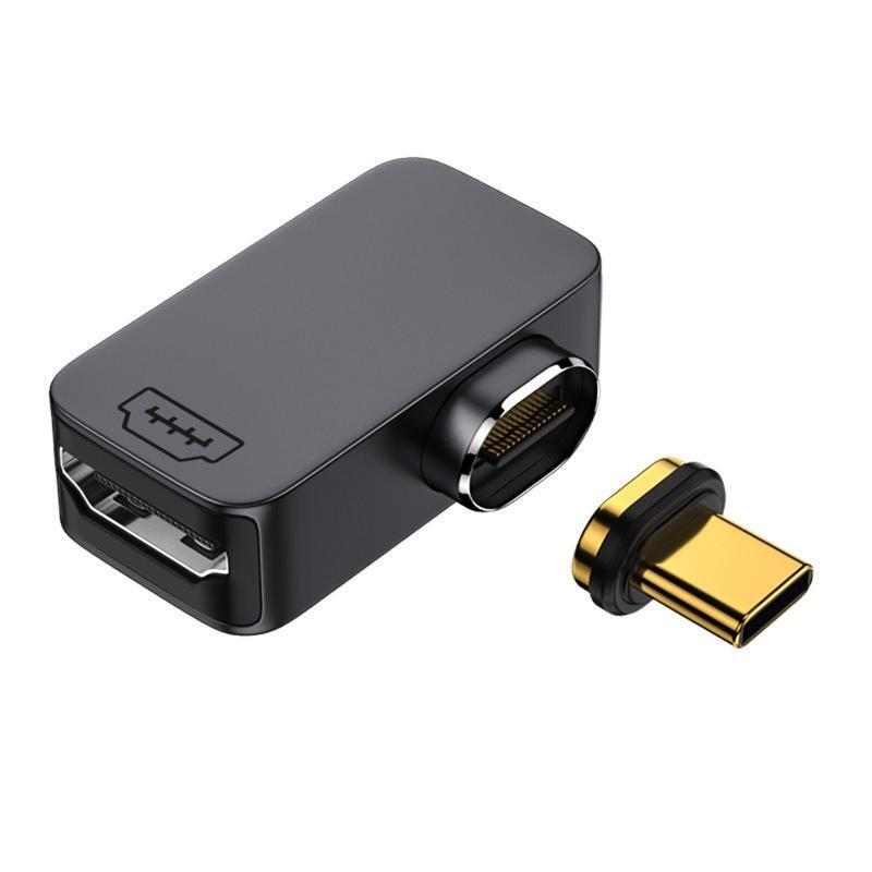 Type C Male to HDMI-Compatible 2.0 Connector Right Angle Adapter for Windows