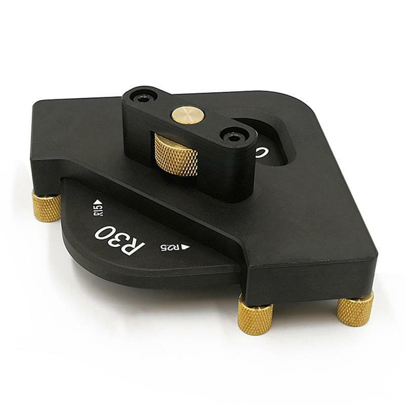 R15 R20 R25 R30 Woodworking Corner Quick Jig Template Tool for Router Trimmer
