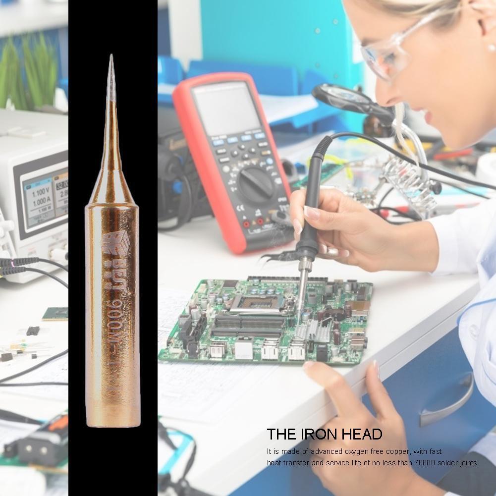 900M-T Oxygen-free Copper Soldering Iron 936 Solder Head Welding Tip (A)