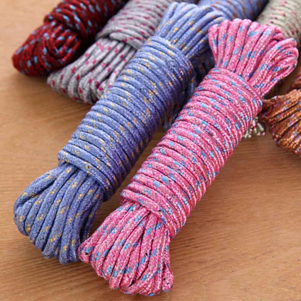 10m Nylon Laundry Hanging Rope Anti Slip Windproof Indoor Home Clothesline
