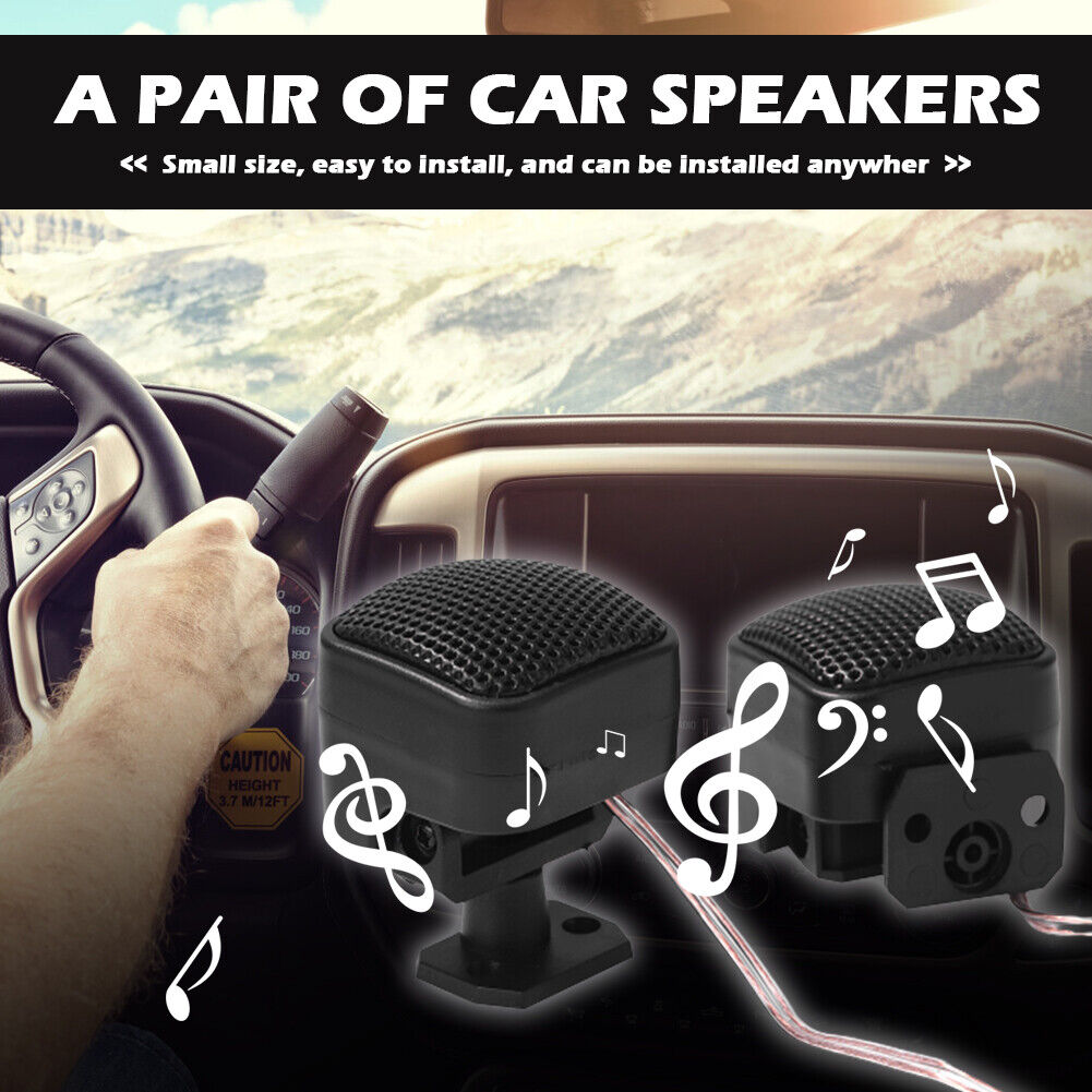 Car Tweeters 500W Mini Square Treble Loudspeakers Car Audio Speakers 1 Pair