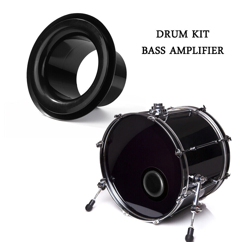 Drum Bottom Microphone Loudspeaker Bass Voice Amplifier Percussion (Black)