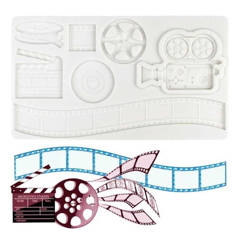 Film Equipment Shaped Silicone Mold Fondant Chocolate Mold DIY Baking Tool