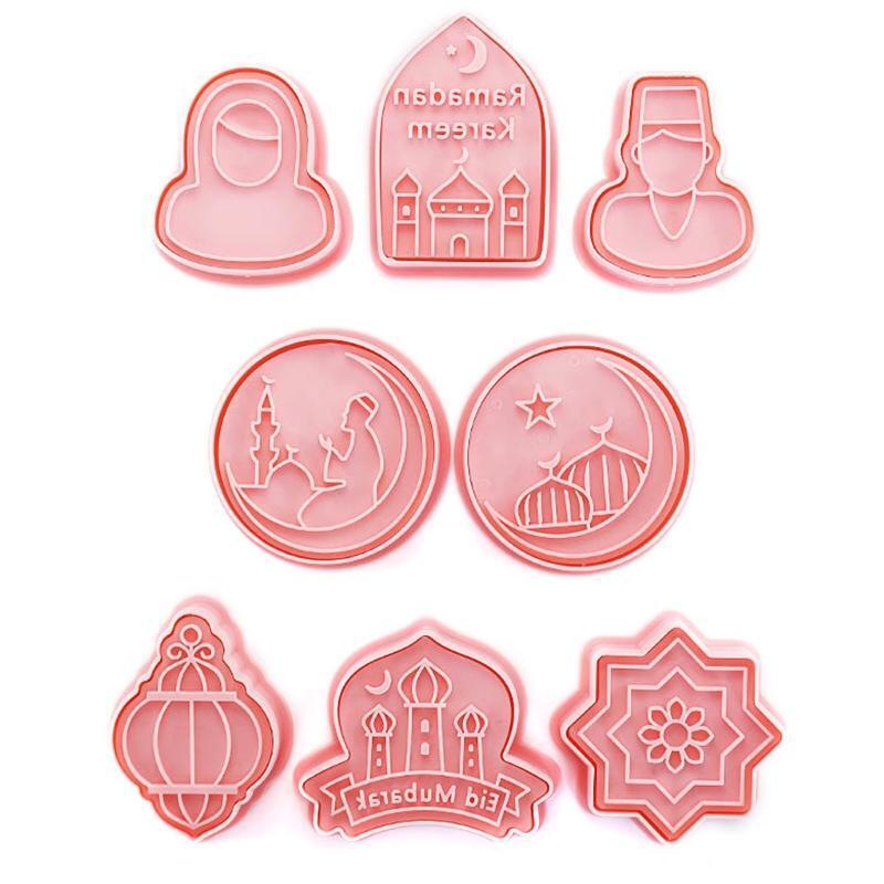 Set of 8 Baking Cookie Cutter Cookie Mold Baking Accessories for Eid Ramadan