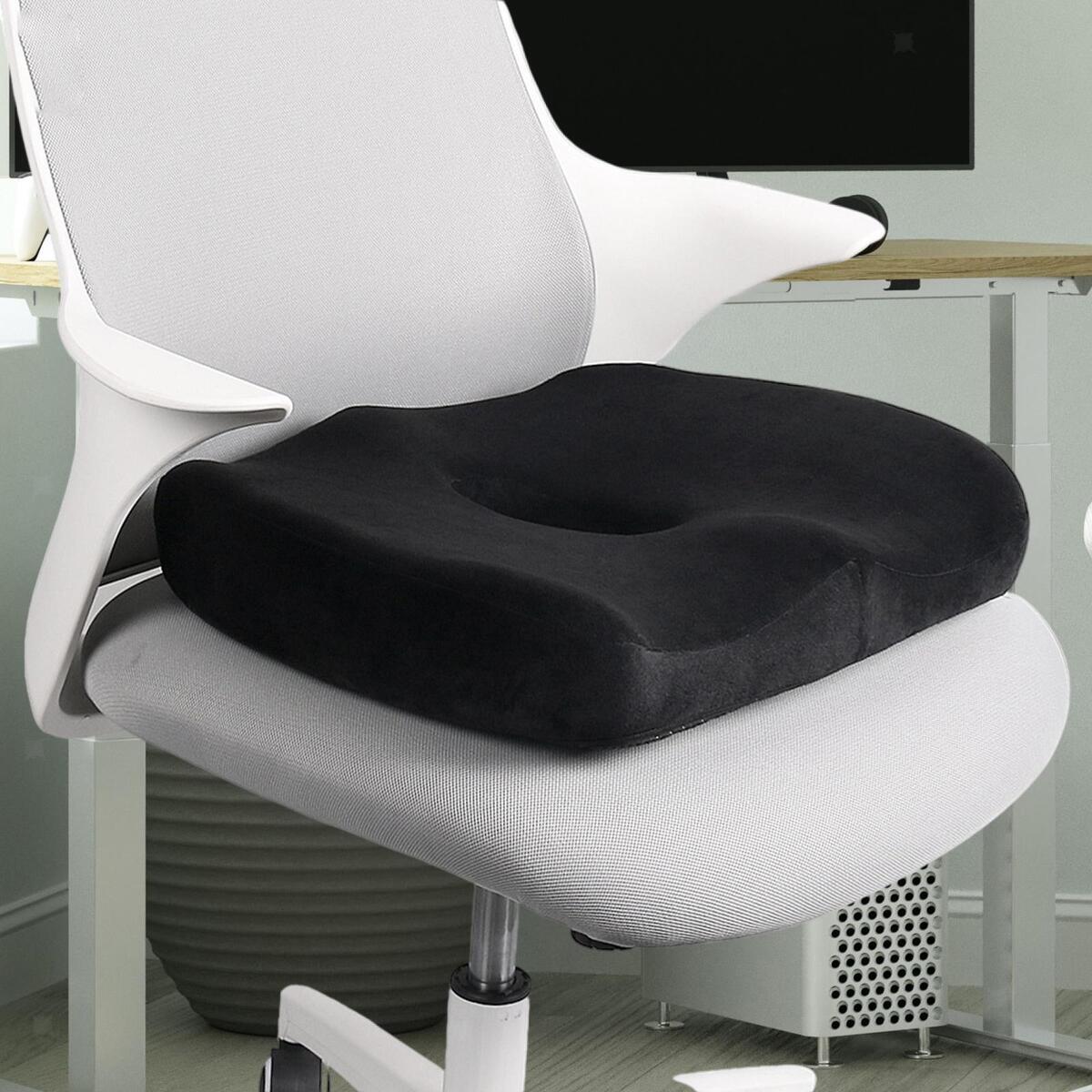 Memory Foam Seats Cushion Removable with Zipper for Office Chairs Travel