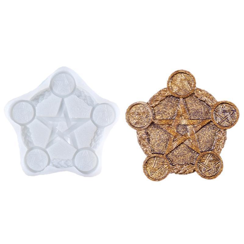 Handicrafts Casting Aroma Plaster Silicone Mold Handmade Altar Candlestick Mold