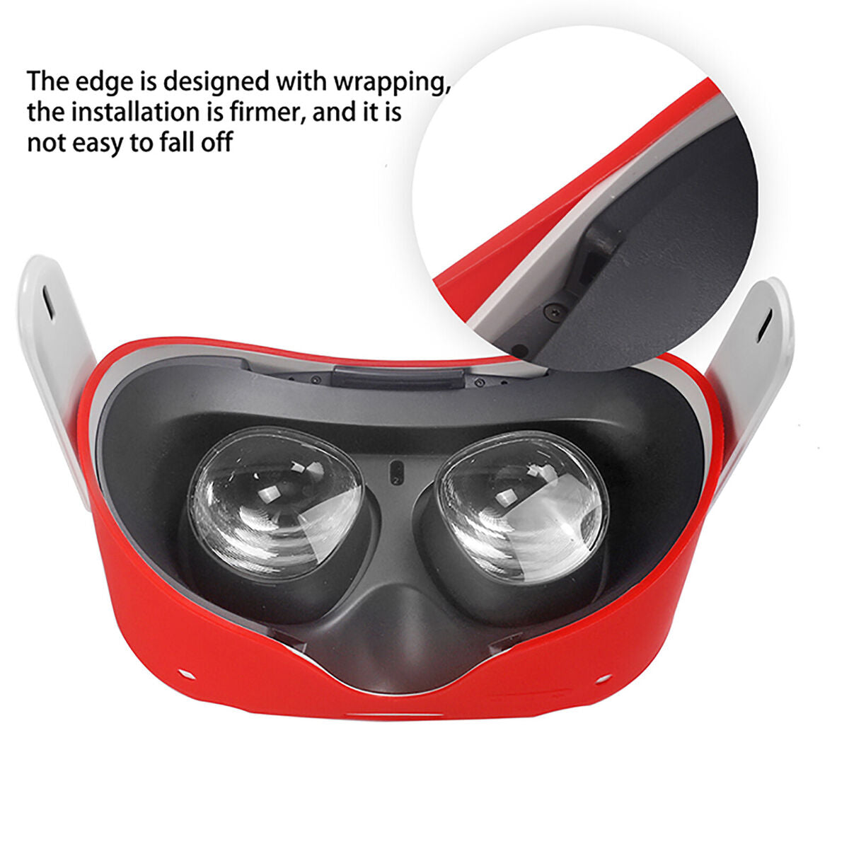 For /// Quest 2 VR Headset Silicone Sleeve Protective Case Skin Soft Cover DO