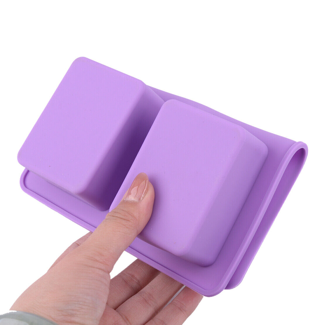 4-Grids Rectangle Tree Soap Mold Cake Mold Silicone Baking Mould Chocolate Mold