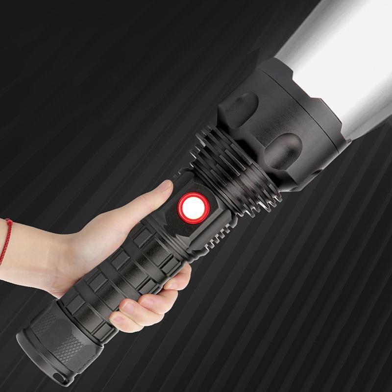 P50 Zoom LED Flashlight with Powerbank Function for Camping Police Emergency