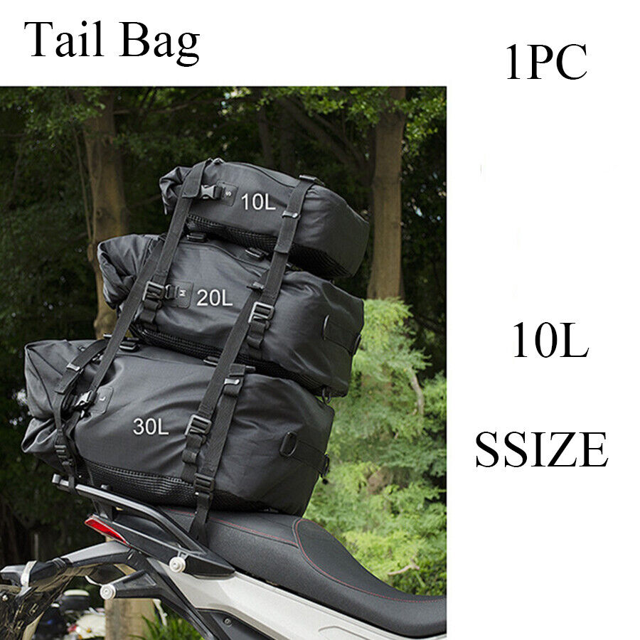 1pc S-Size Motorcycle Rear Seat Bag Waterproof Multi-Function Shoulders Backpack
