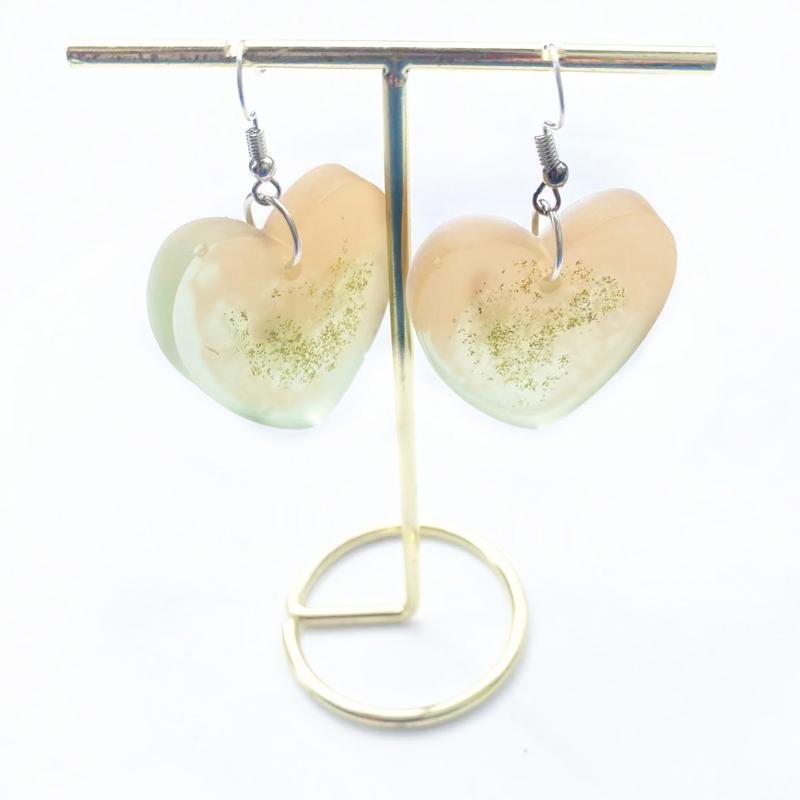 Heart Shape Earring Mold Jewelry Casting Mold Silicone Keychain Diy Crafts Mold