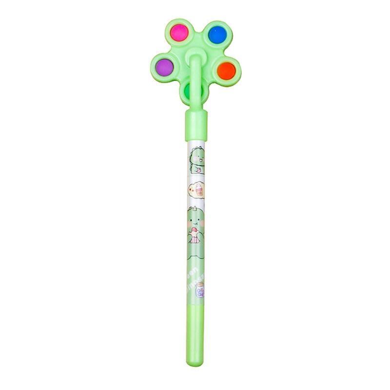 Novelty Gel Pen with Spinning-Top Needel Nib Refillable Writing Pen for Students