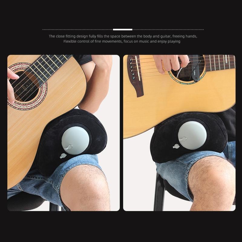 Classical Guitar Rest Cushion Stand Contoured Cushion Pads with Inflatable Valve