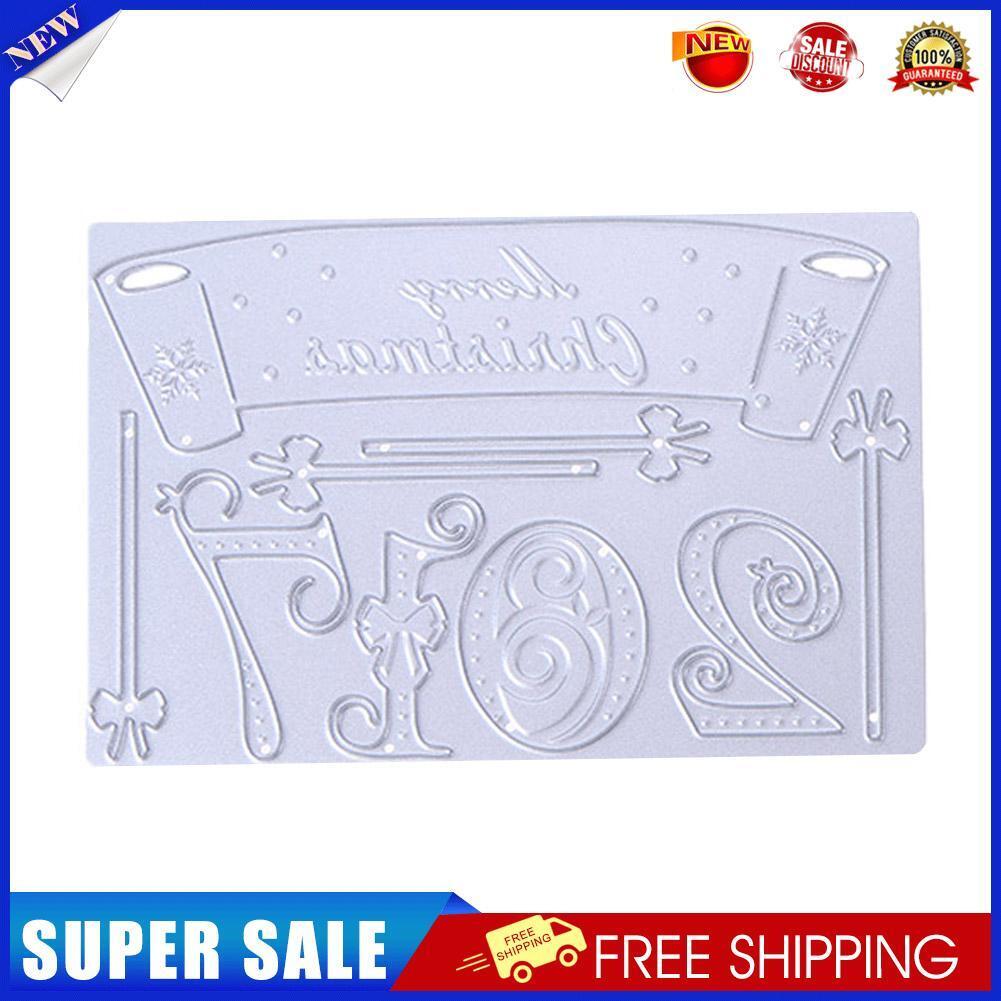 Christmas Banner DIY Metal Scrapbook Embossing Craft Cutting Die-171026