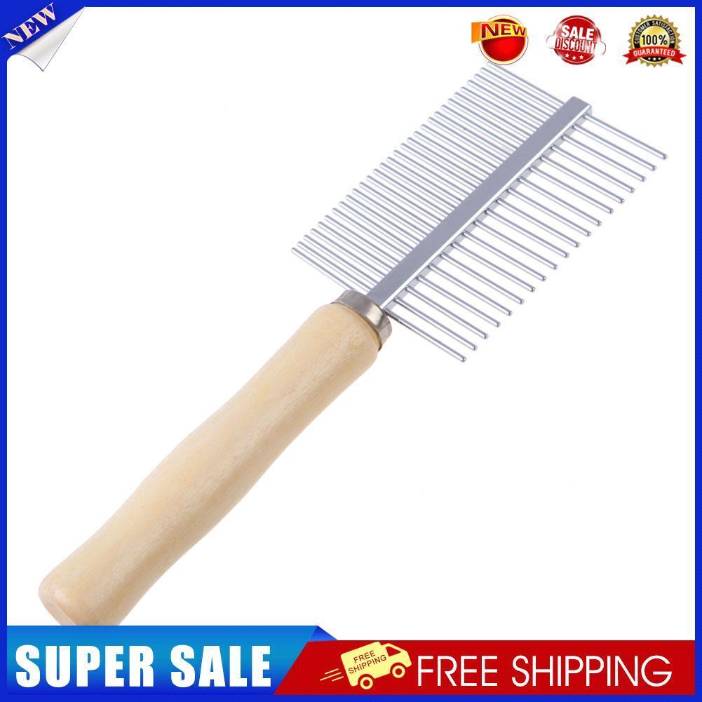 Stainless Steel Pet Dog Cat Hair Fur Double-sided Brush Comb Grooming