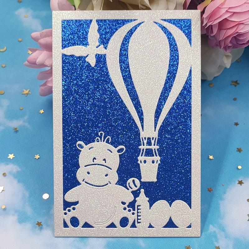 Hot Air Balloon Metal Cutting Dies Photo Album Family Together Party Diary