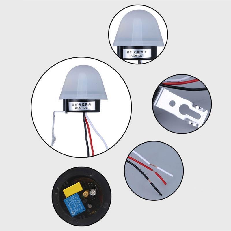 AC 110V 10A Adjustable Auto Photo Control Sensor Light Switch Rainproof