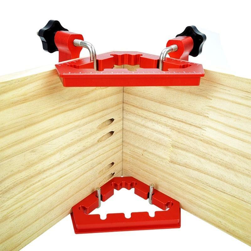 Woodworking Tools Auxiliary Fixture 45° 90° Right Angle L-shaped Corner Clamps