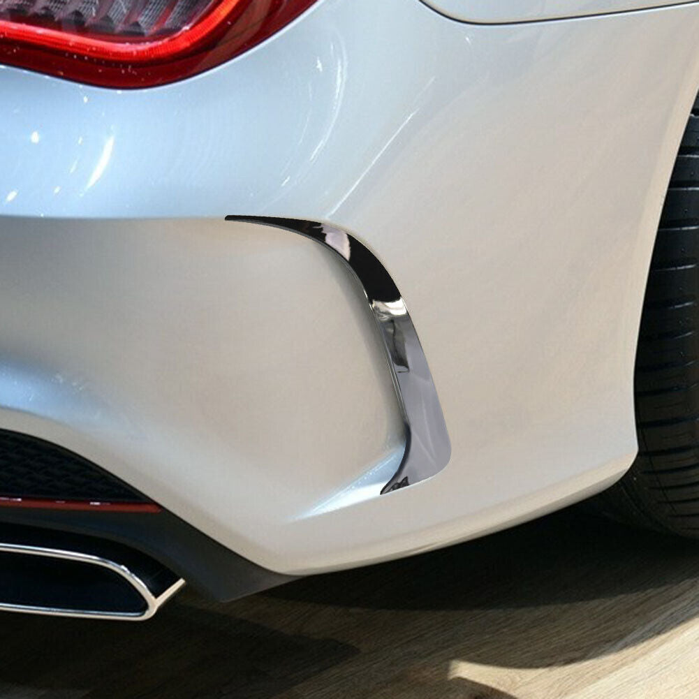 Rear Bumper Vent Canards for Mercedes-Benz CLA 200 AMG 14-18 (Gloss Black)