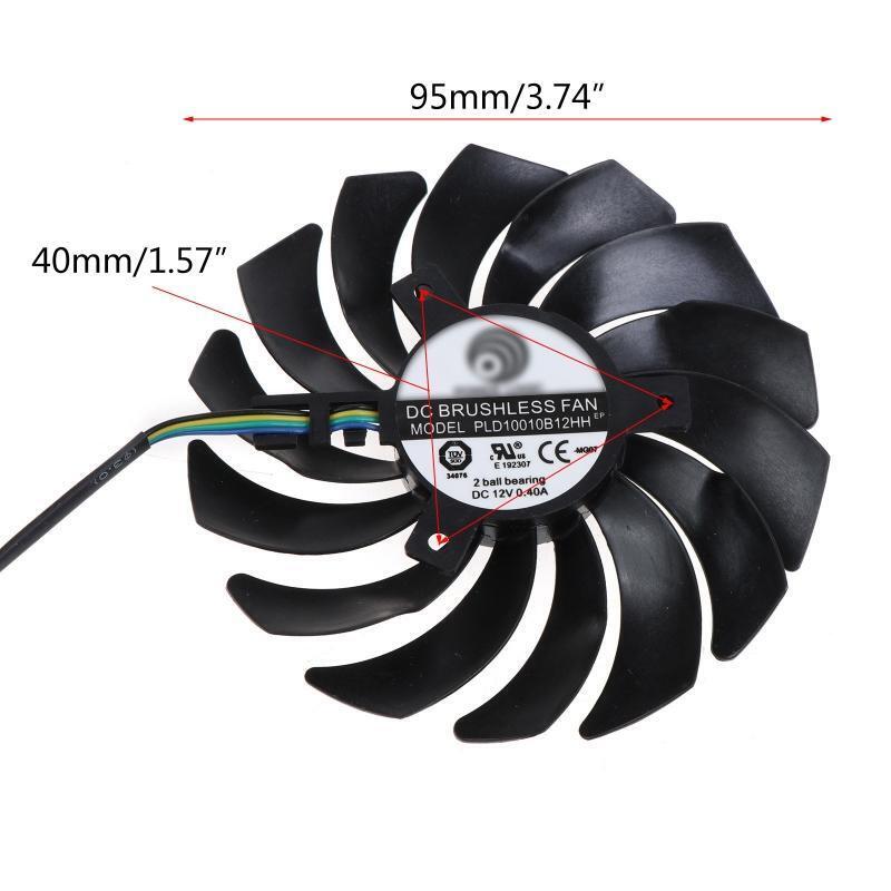1PC 95x95x15mm PLD10010S12HH 4Pin for MSI GTX 1070 AERO ITX Graphics Card Fan