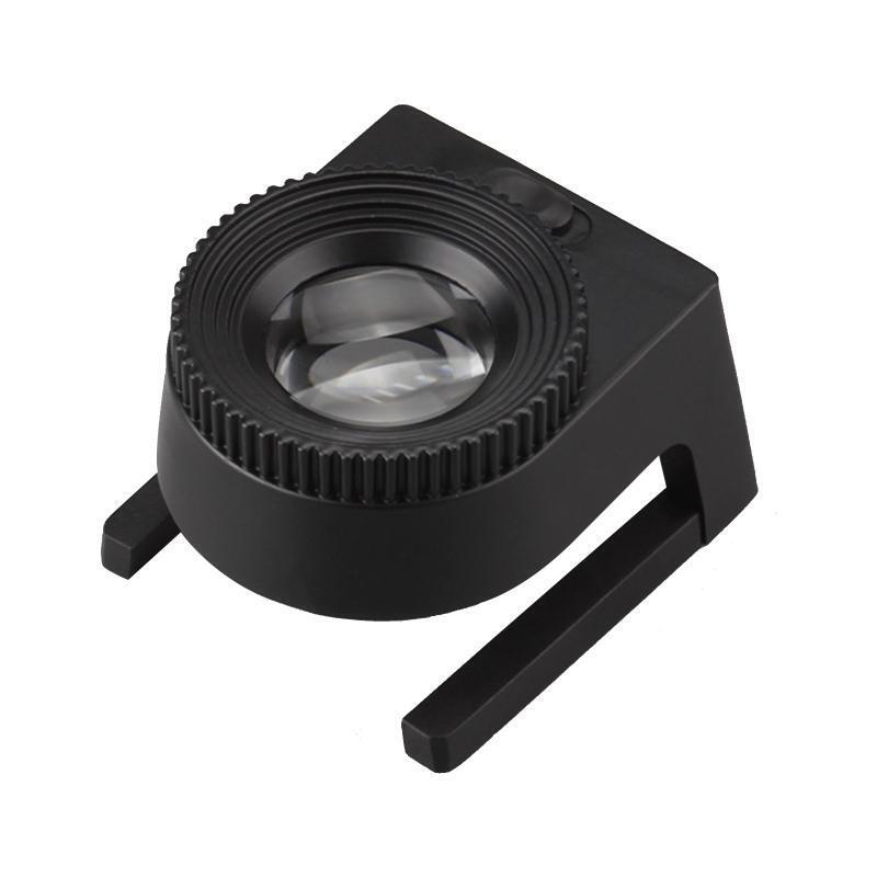 Desktop Small Magnifier 20X Magnifying Glass 3 LED Lighted Magnifier for Cloth