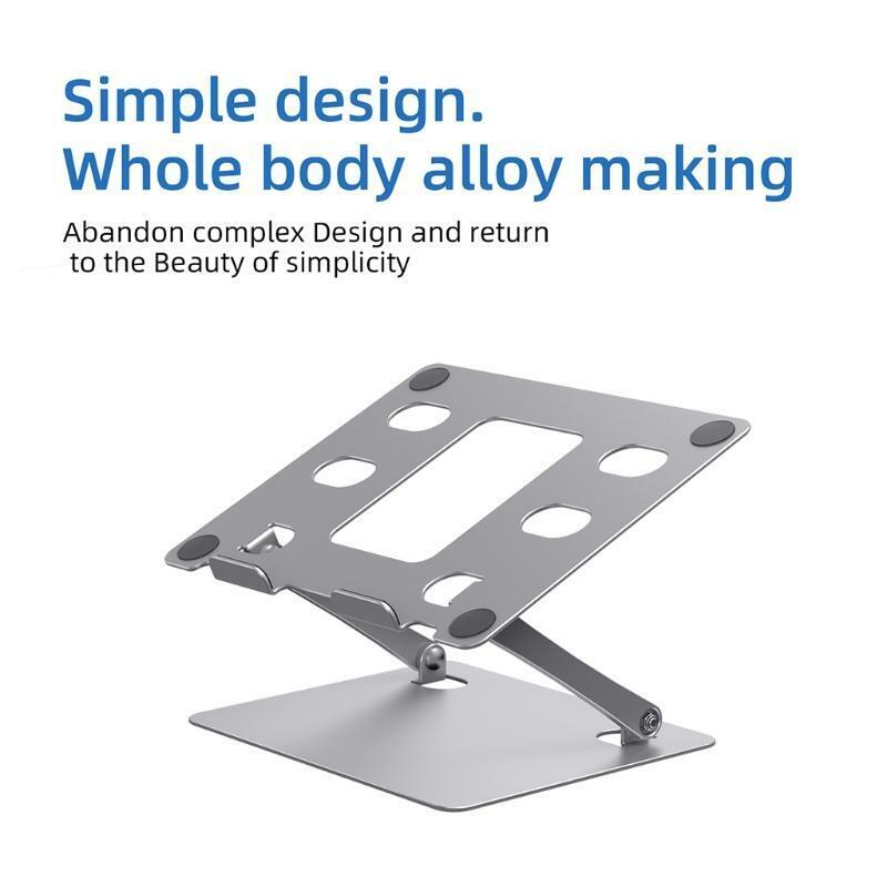 Foldable Aluminum Alloy PC Stand Cooling Pad Holder Desktop Heat Release Bracket