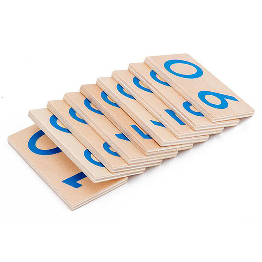 Number Card Early Learning Montessori Activity for 3 4 5 Years Old